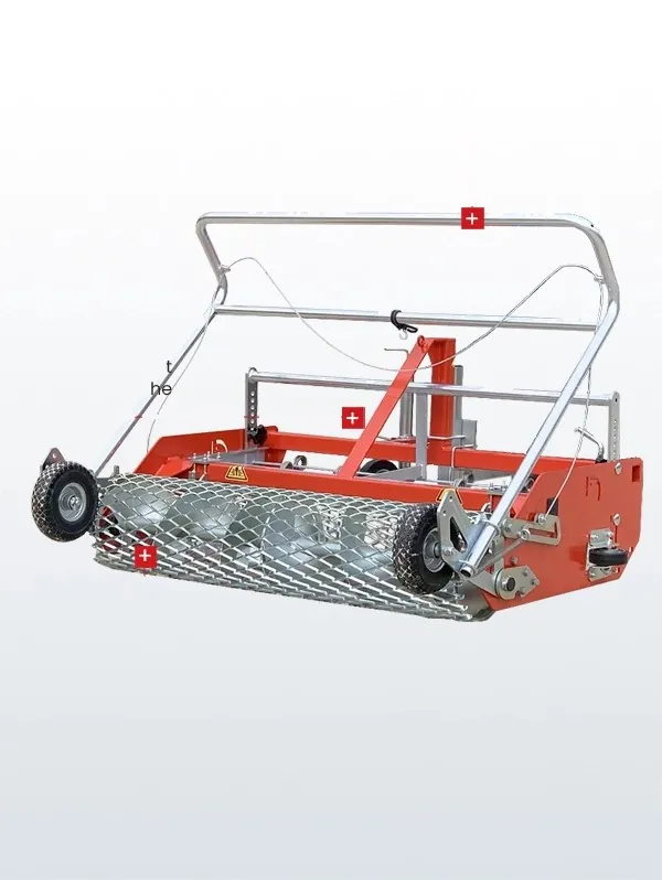 Manegevlakker Floor-Care AHK 145/200 met de belangrijkste onderdelen aangegeven