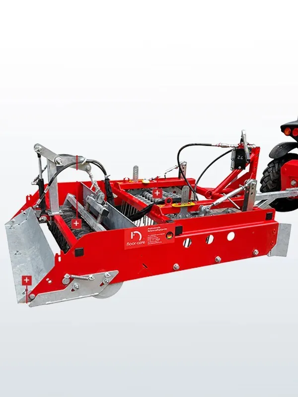 Floor-Care RACETRACK met de belangrijkste onderdelen aangegeven