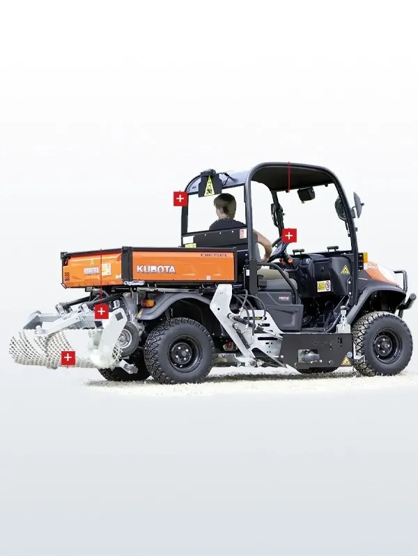 Floor-Care TWO IN ONE met de belangrijkste onderdelen aangegeven